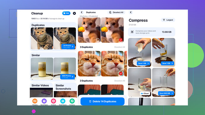 Cleanup App Skärmbild