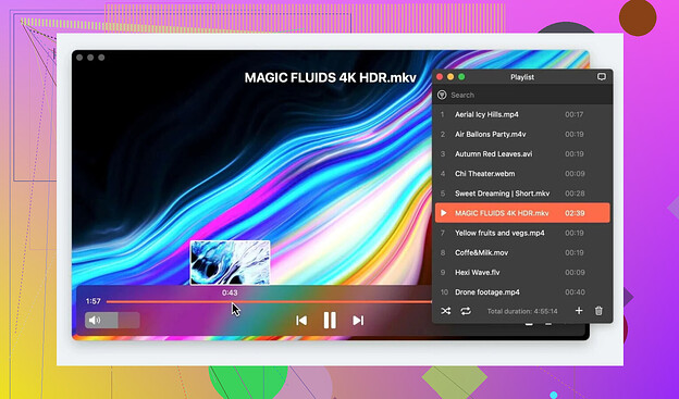 Elmedia player interface