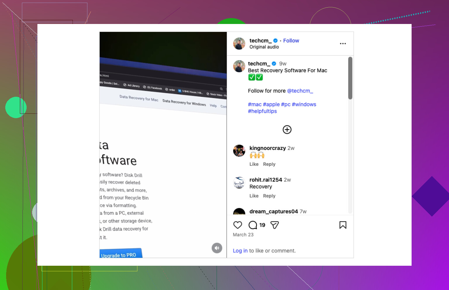 Kan iemand goede bestandsherstelsoftware voor Mac aanbevelen?