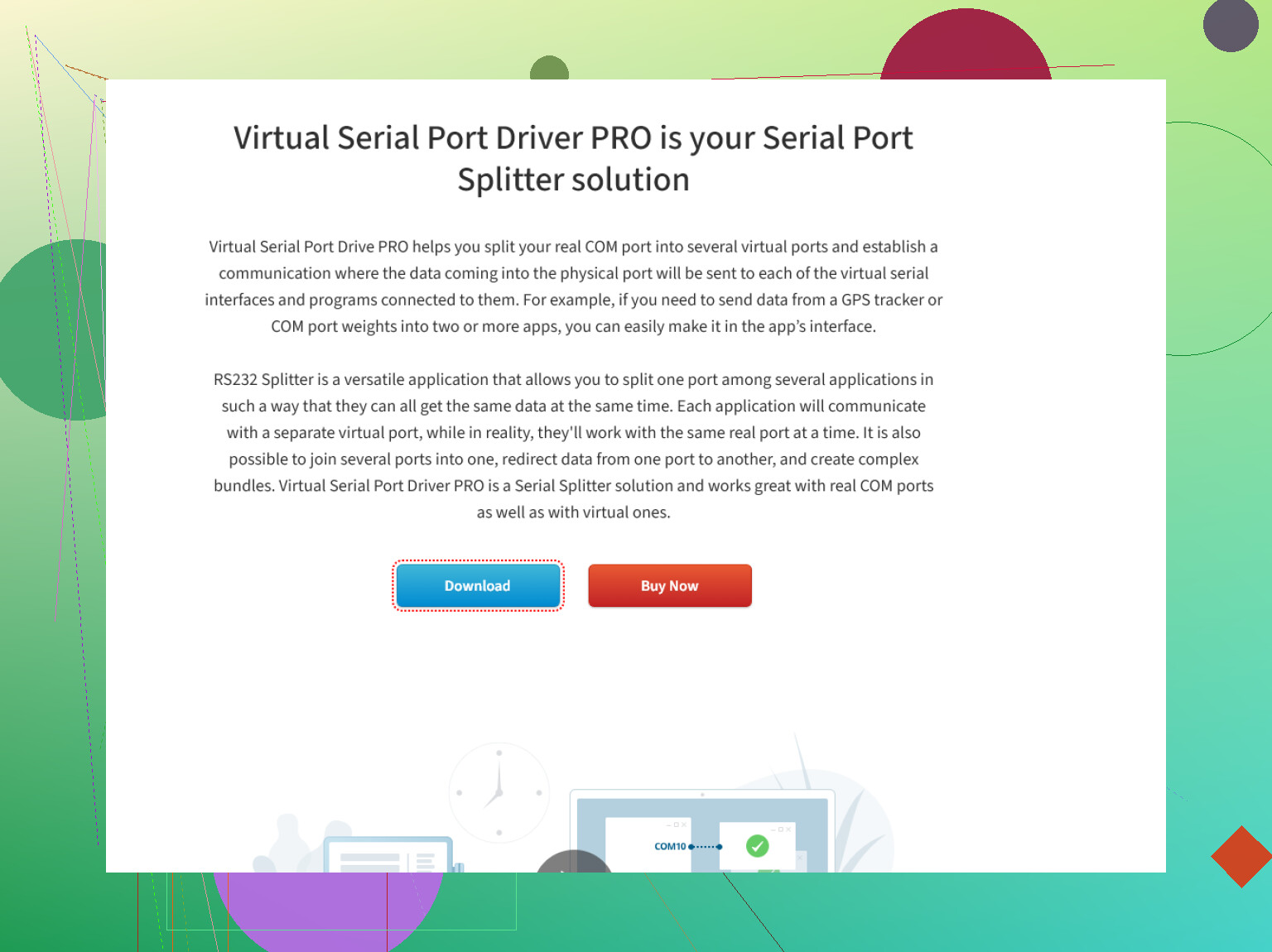 Can someone explain how to use a serial port splitter?
