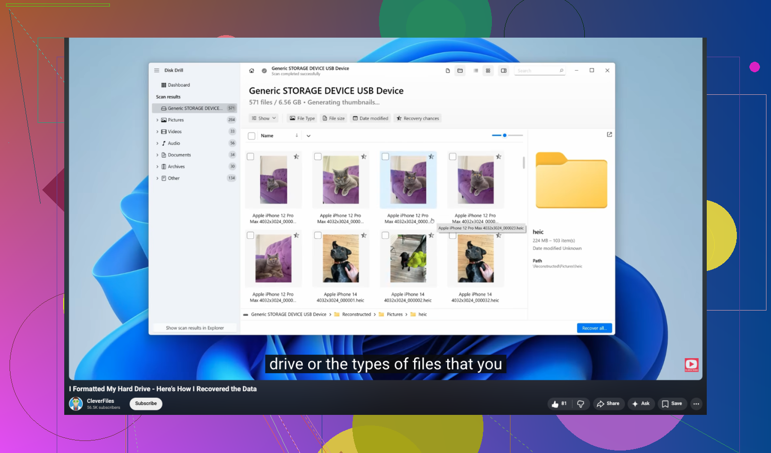How can I recover deleted files from my hard drive?